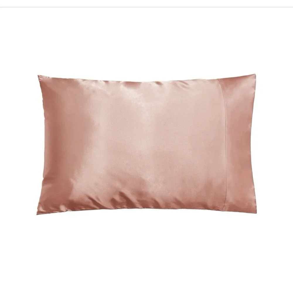 Shine By Night Satin Blush King Pillowcase Vegan‎ Pink Hydrating Beauty